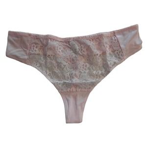 SECRETS IN LACE PINK Thongs size L Large 48630 lace